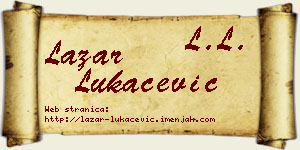 Lazar Lukačević vizit kartica